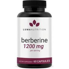 Berberine HCI 1200mg 베르베린 Plus 혈당과 콜레스테롤 수치 조절 AMPK 효소 조절에 도움을 주고 포도당대사 소화 체중조절 당뇨병 도움, 60 정