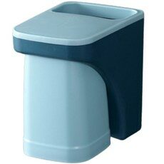 자석 양치컵 욕실 부착형 칫솔꽂이 걸이 거치대, 블루, 1개