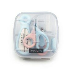 아가드 신생아 위생용품 정리세트 1입, 블루 + 핑크