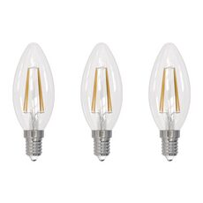 LED E14 4W 촛대구 디밍 밝기조절 에디슨 올빔 전구, 전구색 3p