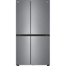 LG전자 디오스 매직스페이스 양문형 냉장고 메탈 832L 방문설치, 샤이니 사피아노, S834SN35