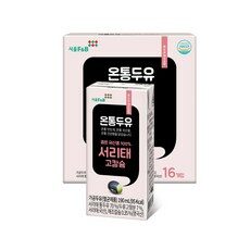 서울에프엔비 고칼슘 서리태 온통 두유, 190ml, 16개