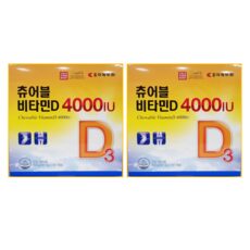 조아제약 츄어블 비타민 D 4000IU, 120정, 2개, 15.6g