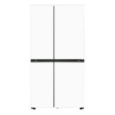 LG전자 디오스 오브제컬렉션 빌트인타입 매직스페이스 양문형 냉장고 메탈 652L 방문설치, S634MHH30Q, 크림화이트 + 크림화이트