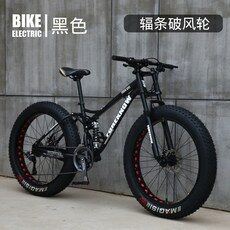 MTB 광폭타이어 자전거 팻바이크 24인치 26인치 풀서스펜션, 24인치cm, D + 21단