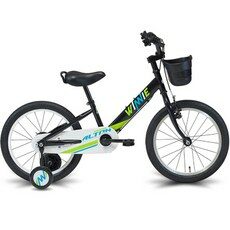 알톤스포츠 2022년형 위니 18 아동용 보조바퀴 자전거, 122cm, 블랙