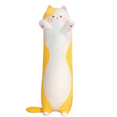 네이처타임즈 모찌 고양이 롱쿠션 인형 바디필로우, 옐로우
