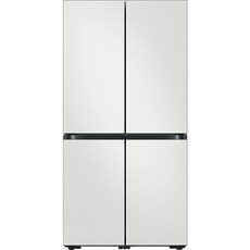 삼성전자 비스포크 4도어 냉장고 메탈 875L 방문설치, 코타 화이트(상단), 코타 화이트(하단), RF85C90F101