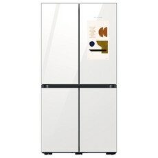 [색상선택형] 삼성전자 비스포크 4도어 프리스탠딩 패밀리허브 냉장고 818L 방문설치, RF85B97A1APW