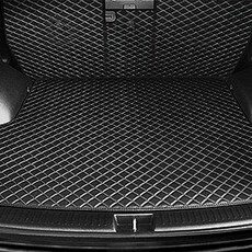 지엠지모터스 퀼팅 가죽 트렁크매트 풀세트, 현대 현대 아이오닉5, 블랙
