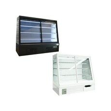  다이아 쇼케이스냉장고 업소용 마트 매장 반찬 LED 사선 냉장 진열대 쇼케이스 1800, UKGS-1800B-2 스테인리스, 주광색 