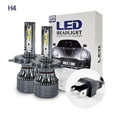  올뉴모닝(일반) 솔라빔 슈퍼화이트 LED 전조등, 상하향일체형 H4, 1개, H4 