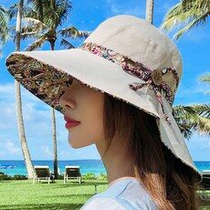  데이즈원 여성 모자 봄 여름 여자 와이드 챙모자 등산 골프 자외선차단 모자 